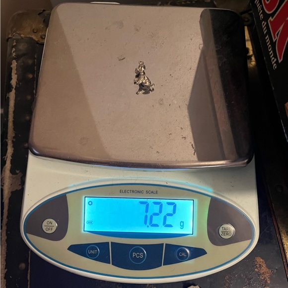 925 Sterling Silver Vintage 2920s England ED Hallmarked Poodle Pendant 7.22g - Picture 9 of 9